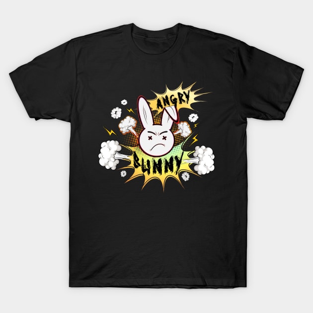 Angry Bunny T-Shirt by 66designer99